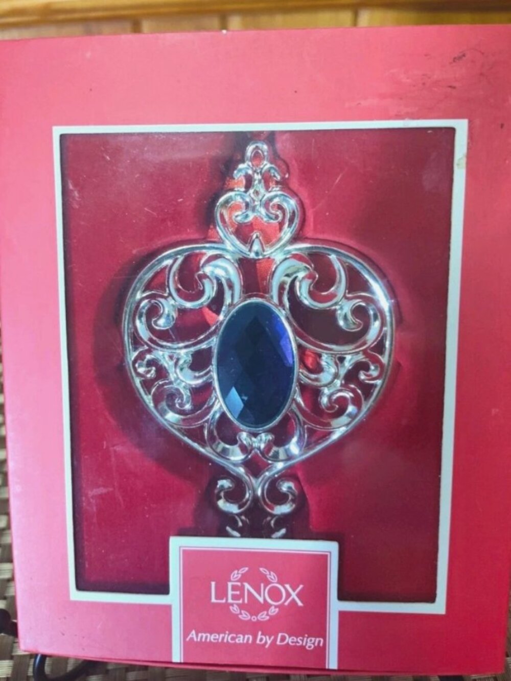 Lenox Gemmed Spire Hanging Art Decor Silver/Purple 4.5 in 868114